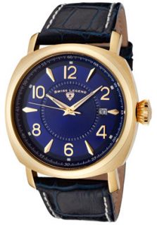 SWISS LEGEND 10050 YG 03 Watches,Mens Executive Blue Dial Gold Tone 