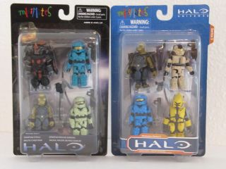 Minimates Halo Figures Series 2 & Series 3 Box Sets+FREE HALO 