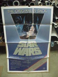 STAR WARS nr mint 82 reissue 1 sht / movie poster [shows Revenge of 