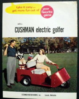 Cushman 1956 Electric Golf Cart Brochure