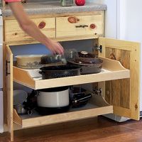 Birch Pullout Shelf Kits for Kitchen or Bath Reviews   Rockler 