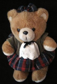 Harrods Knightsbridge London UK Teddy Bear Brown Plush Stuffed w 