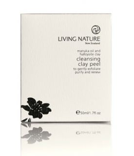 Living Nature Cleansing Clay Peel 50ml   Free Delivery   feelunique 