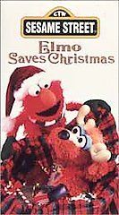 Sesame Street ELMO SAVES CHRISTMAS Childrens VHS TAPE