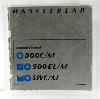 Orig. Hasselblad 500 C/M, 500 EL/M, and SWC/M Instruction Book 