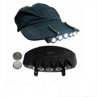 5LED Cap Hat Hand Free Hunting Fishing Light Headlamp Z