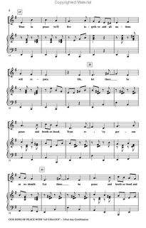 Look inside Our Song of Peace   Sheet Music Plus