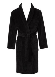 Matalan   Supersoft Black Dressing Gown