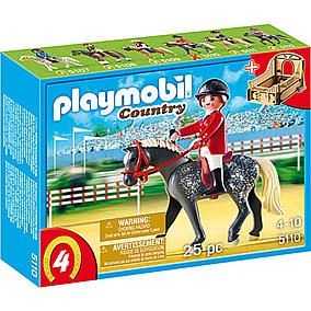 PLAYMOBIL® 5110 Trakehner mit braun gelber Pferdebox im Karstadt 