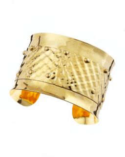 Gold Hammered Cuff   