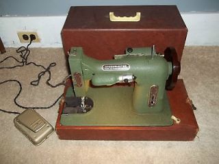 White Dressmaster Industrial Sewing Machine Vintage 1930s Green *RARE 