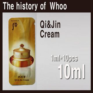 The History of Whoo Gongjinhyang Qi & Jin Cream 10ml (1ml*10)/ Made in 