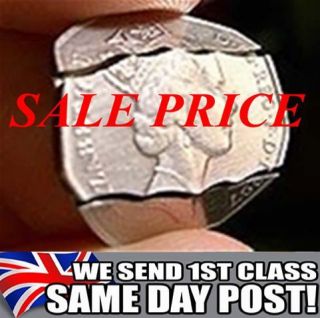   IMPOSSIBLE   DOUBLE FOLDING 50P COIN IN BOTTLE FAST DELIVERY