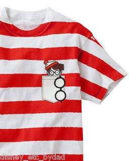   Waldo T Shirt Red White Stripe Cotton Pocket Tee NIP Mens Sz XXL