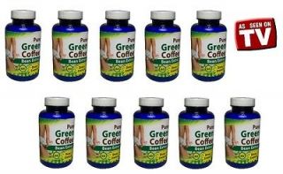 10 Bottles PURE Green Coffee Bean Extract Fat Loss Chlorogenic Acid 