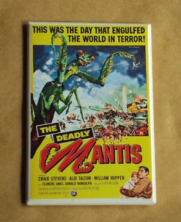 Deadly Mantis FRIDGE MAGNET horror movie poster praying mantis 
