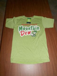 MENS MOUNTAIN DEW SHORT SLEEVED T SHIRT   Size X Large (NWT)