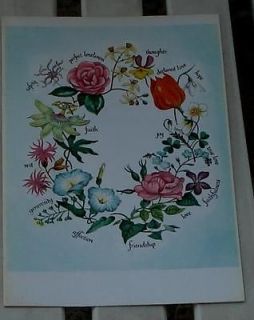 NEVER USED Vintage Thank You For Friendship Greeting Card, GREAT COND