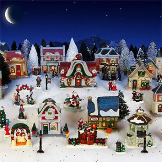 Cobblestone Corners 2012 Christmas Village 62 Pc Collection Bonus 