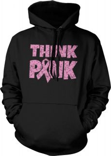   Pink Breast Cancer Awareness Ribbon Design Graphic Hoodie Sweatshirt