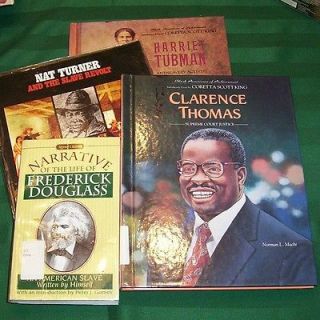 Books Clarence Thomas Frederick Douglass Nat Turner Harriet Tubman
