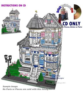   Lady Victorian Instructions Custom Lego 10218 10224 city Cafe Corner