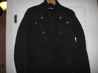 star Black Military style Jacket top XXL 3301 Over shirt Denim