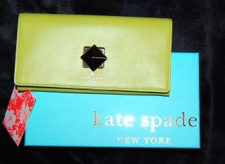   Spade leather Cyndy New Bond Street deep moroccan green wallet $228