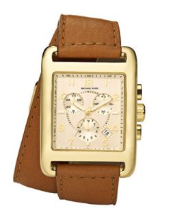 Square Golden Watch, Luggage   