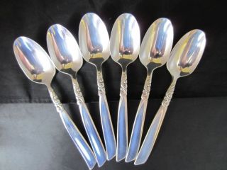   SILVER PLATED SOUTH SEAS PATTERN TEA SPOONS   EPNS CUTLERY BY ONEIDA