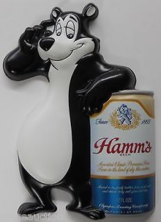 Hamms Beer Sign with Bear and Can Variation #1