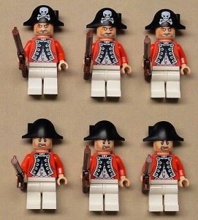   NEW Lego Evil Pirate Minifigs Imperial Armada Soldiers Red KING GEORGE