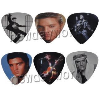 100 Pcs Elvis medium double Color print Guitar Picks