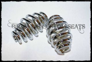 Solo Seat 3 Inch Springs Chrome Bobber Harley Hardtail