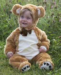   BABY TODDLER CUTE DELUXE TEDDY BEAR FANCY DRESS HALLOWEEN COSTUME NEW
