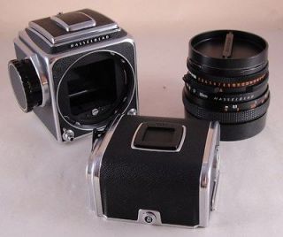 Hasselblad 500CM 500C/M Chrome Camera Set 80mm CF T* Lens A12 EXC++ 
