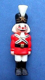 Hallmark PIN Christmas NUTCRACKER SOLDIER Boy Vtg Xmas Jewelry Brooch 