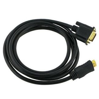 HDMI to VGA 6ft VIDEO CABLE CORD for PS3 Xbox 360 DVD HDTV Computer TV 