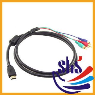 5ft 1.5M HDMI Male To 5 RCA Audio Video AV Component Convert Cable 