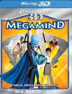 Megamind Blu ray DVD, 2011, 2 Disc Set, 3D