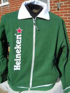 Heineken Beer Mens Sweatshirt Jacket Sweater Soccer Rugby Football 