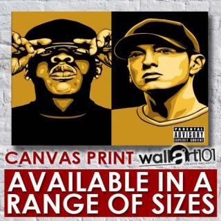 Dj Hero Renegade   Jay Z And Eminem Hip Hop High Quality Framed 