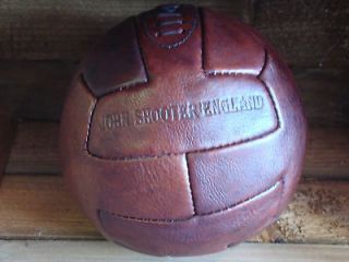VINTAGE LEATHER FOOTBALL HAND CUT & STITCHED PURE COW HIDE