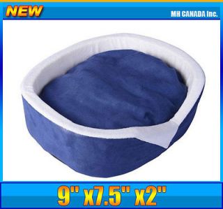 Round 9 Pet Bed Dog Bed Cat Bed with removable Mat Pet Sofa Blue 