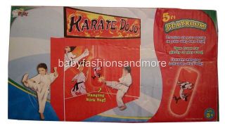 PLAYROOM playtime thier own KARATE DOJO w/ inflatable KICK BAG, OVER 5 