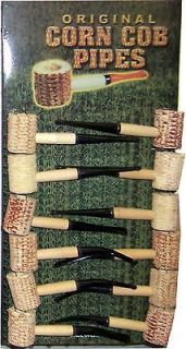 Wholesale Lot of 12 Brand New Large 6 Corn Cob Pipes (Smoking,Tobacco 