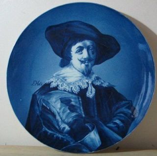 Mettlach Wall Plate #5183 Delft Frans Hals c.1900