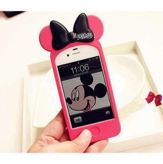   Mickey Minnie Mouse Ear Hello Kitty Case Back Cover for i Phone 4 4S S