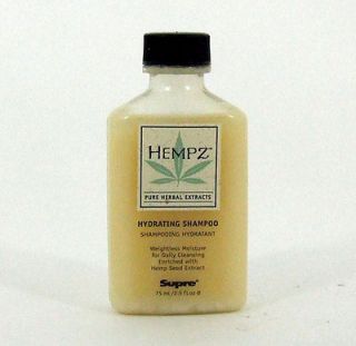 Supre Hempz Hydrating Shampoo 2.5 oz Travel Sz Pure Herbal Extracts 