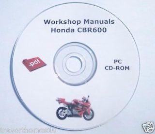 Honda CBR600 600RR Engine Electrical & Body workshop repair manual cd 